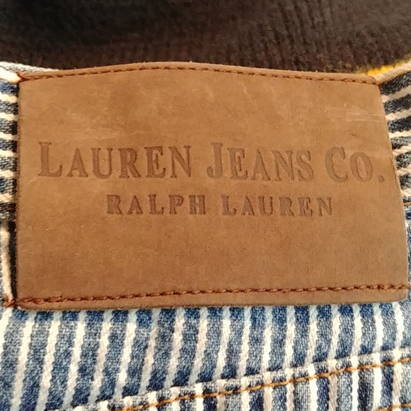 Vtg Lauren Jeans railroad stripe pencil skirt - Picture 6 of 7